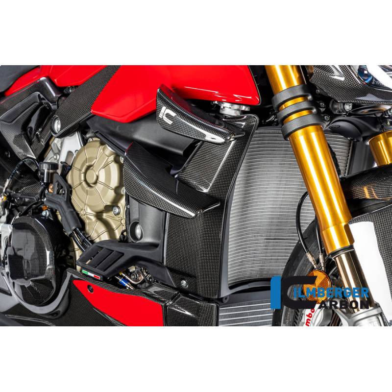 Protection de radiateur droit brillant Ducati STREETFIGHTER V4 / V4 S 20-24 - ILMBERGER CARBON