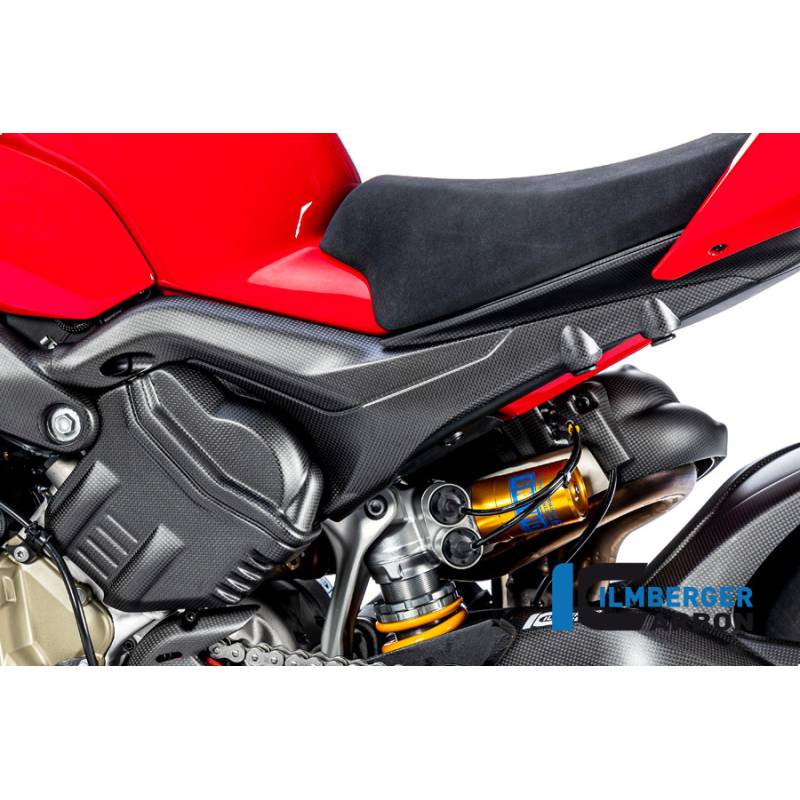 Couvercle de sous-cadre gauche mat Ducati STREETFIGHTER V4 / V4 S 20-24 - ILMBERGER CARBON