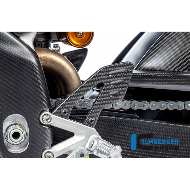 Protection de talon gauche mate Aprilia RSV4 1100 à partir de 2021 - Ilmberger Carbon