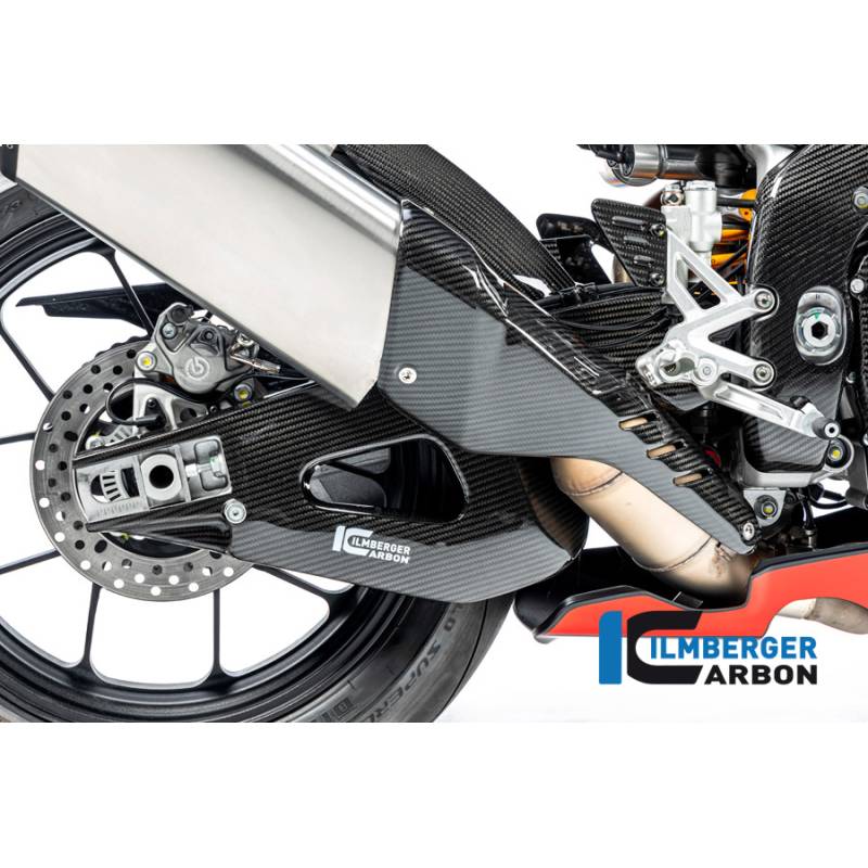 Protection du bras oscillant côté droit brillante Aprilia RSV4 1100 à partir de 2021 - Ilmberger Carbon