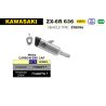 Silencieux Titane homologué KAWASAKI ZX-6R 636 2024+ / Pista Arrow 71509PT