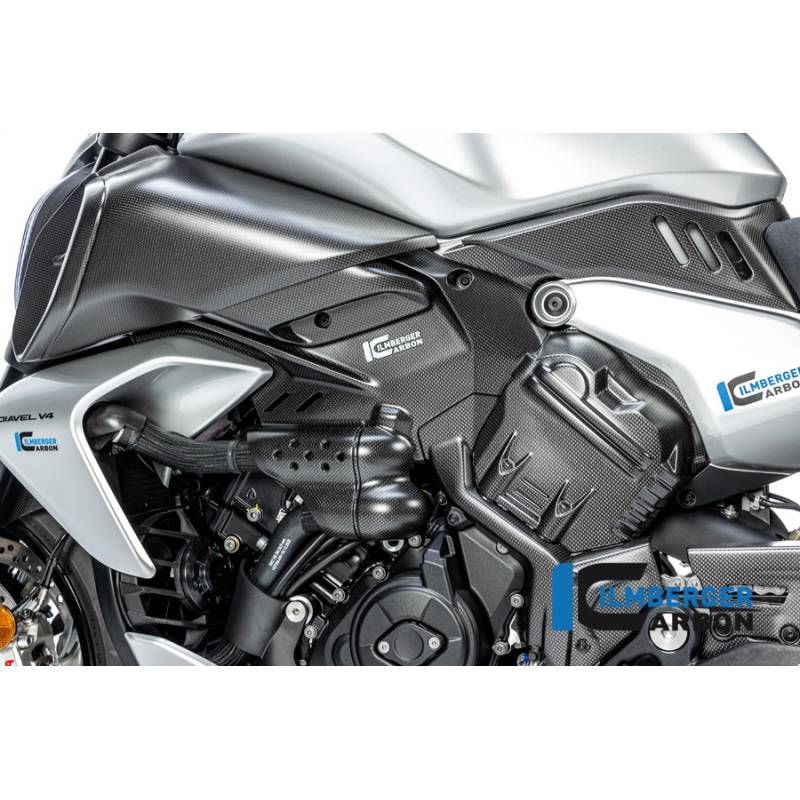 Cache Arbre à came gauche Ducati Diavel V4 de 2023 mat - Ilmberger Carbon