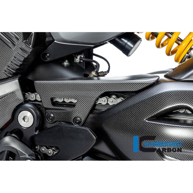 Protection de chaîne Ducati Diavel V4 de 2023 mat - Ilmberger Carbon