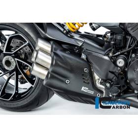 Protection du silencieux d’échappement Ducati Diavel V4 de 2023 mat - Ilmberger Carbon