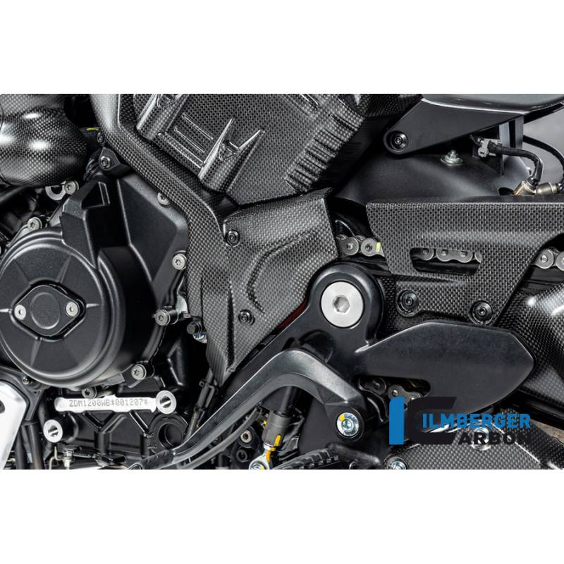 Cache du pignon Ducati Diavel V4 de 2023 mat - Ilmberger Carbon