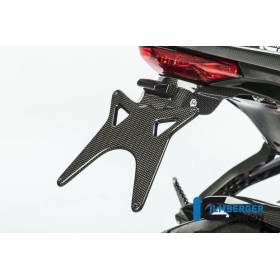 Support de plaque d'immatriculation court brillant Ducati 939 Supersport à partir de 2017 - Ilmberger Carbon