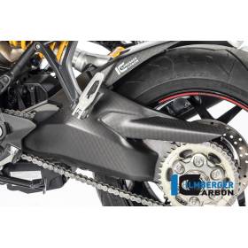 Cache de bras oscillant avec protection de chaîne supérieure mat Ducati 939 Supersport à partir de 2017 - Ilmberger Carbon