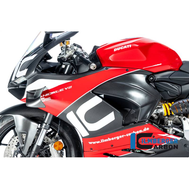 Panneau latéral de carénage pour winglet côté gauche mat - Ducati Panigale V2 2020-2023 - Ilmberger Carbon