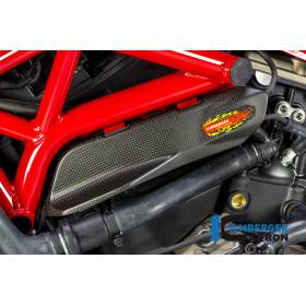 Couvercle sous le cadre côté gauche mat - Ducati Monster 1200 / S 2017 - Ilmberger Carbon