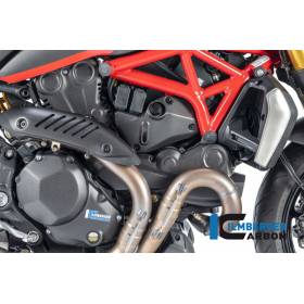 Couvercle sous le cadre côté droit mat - Ducati Monster 1200 / S 2017 - Ilmberger Carbon