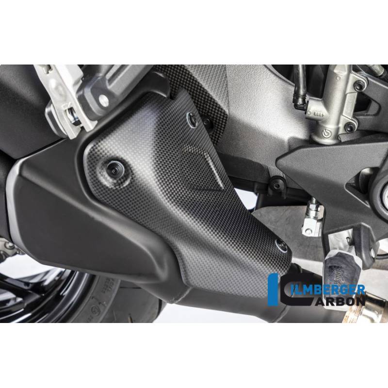 Couvercle d'échappement mat - Ducati Monster 1200 / S 2017 - Ilmberger Carbon