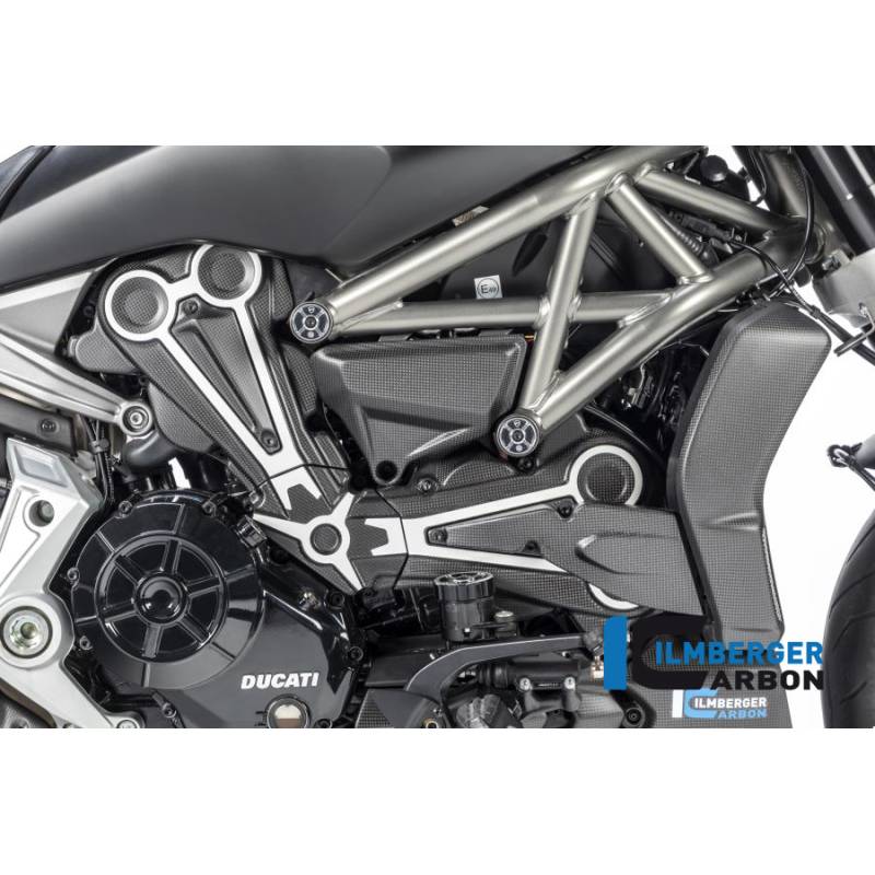 Couvercles de courroie de distribution (3 pièces) mat Ducati XDiavel / S 2016-2017 - Ilmberger Carbon