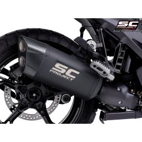 Silencieux EURO5 BMW R1300GS - SC Project Adventure-R Titane Noir Compatible Valises d'origines