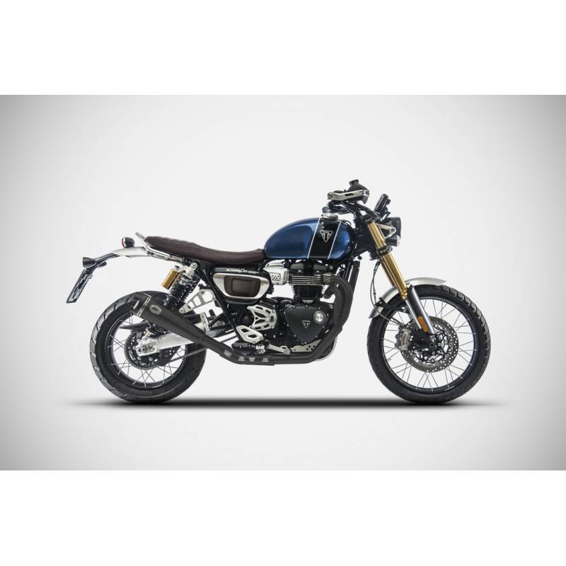 Ligne complète Racing Triumph Scrambler 1200 2024- / Zard Black ZTP106S00SCR-B