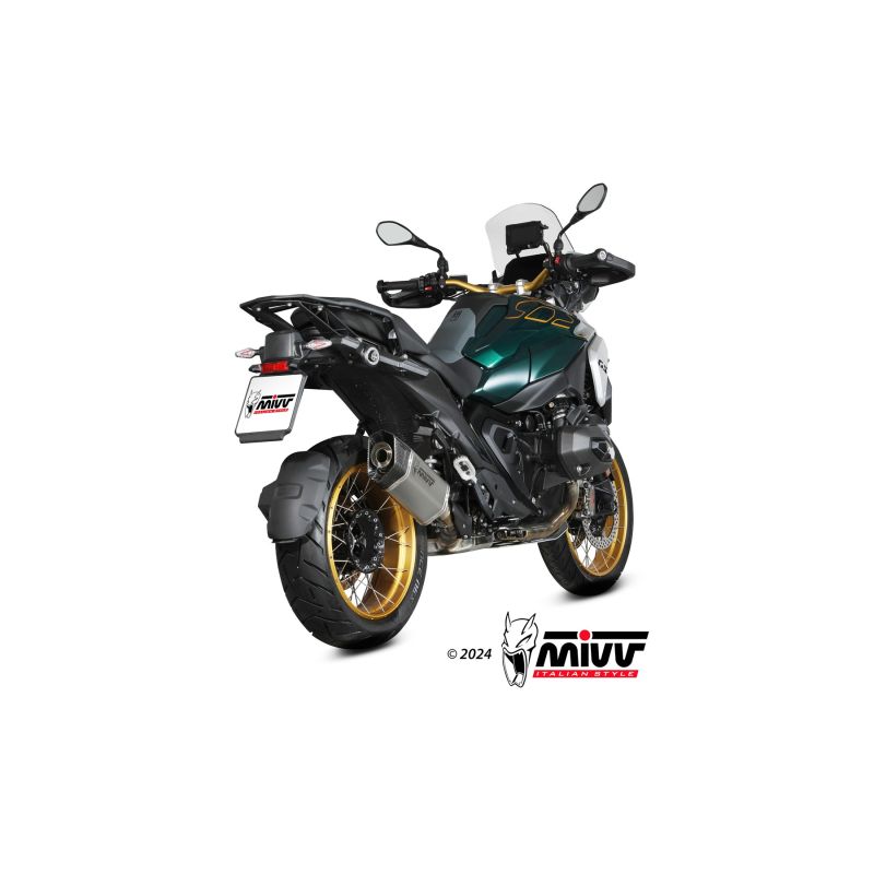 Silencieux homologué BMW R1300GS 2024+ - MIVV SR-1 Titane