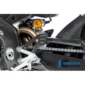 Protection de talon gauche brillant Aprilia Tuono V4 2021 - Ilmberger Carbon