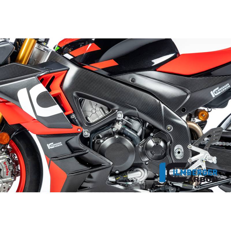 Cache cadre côté gauche mat Aprilia Tuono V4 2021 - Ilmberger Carbon