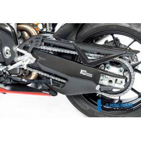 Cache bras oscillant côté gauche brillant Aprilia Tuono V4 2021 - Ilmberger Carbon