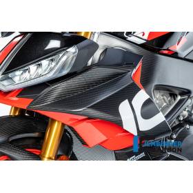 Déflecteur de vent sur le carénage supérieur côté gauche mat Aprilia Tuono V4 2021 - Ilmberger Carbon