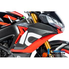 Déflecteur de vent sur le carénage supérieur côté droit mat Aprilia Tuono V4 2021 - Ilmberger Carbon