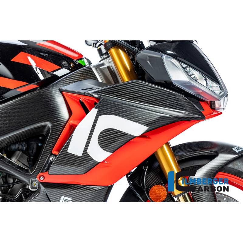 Déflecteur de vent sur le carénage supérieur côté droit mat Aprilia Tuono V4 2021 - Ilmberger Carbon