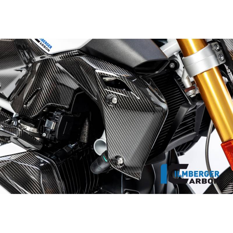 Cache du radiateur d'eau côté droit BMW R1250R 2019 - Ilmberger Carbon