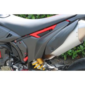 Caches latéraux cadre arrière Ducati Hypermotard 698 Mono - CNC Racing ZA277Y