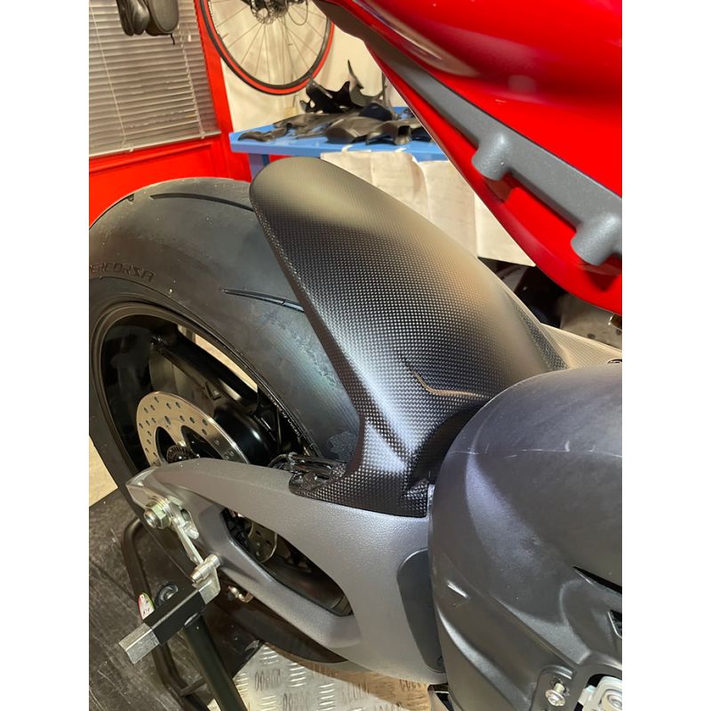 GARDE BOUE ARRIERE CARBONE DUCATI PANIGALE V4 2025 - CARBONVANI - DV4S25-12