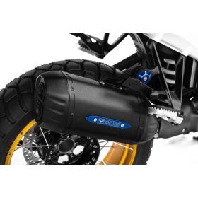 Silencieux EURO 5+ BMW R1300GS et Adv - BOS Desert Fox Noir/bleu