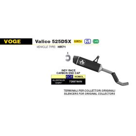 Silencieux EURO5+ Voge Valico 525DSX 2023-2024 / Arrow 72657AKN