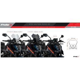 Bulle Touring KTM 125 Duke et 390 DUKE 2024+ / New Generation Puig 21998