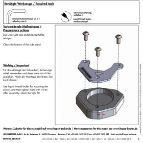 Patin de béquille Kawasaki Z500 2024+ / Hepco-Becker 42112547 00 91