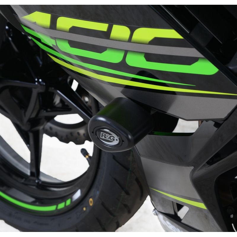 Tampons de protection Kawasaki Ninja 250-400-500, Z250-400-500 / RG RACING CP0444BL