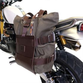 Porte sac gauche Husqvarna Svartpilen 125-250-401 2024+ / Unit Garage Cuir Brown