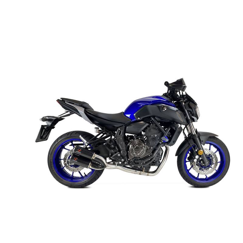 LIGNE HOMOLOGUÉE D'ÉCHAPPEMENT EN CARBON DCX2 SERIES CARBON FORGED - YAMAHA MT-07 - IXRACE