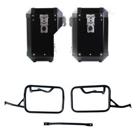 kit valises alu 47L+41L BMW R12 Nine T - Atlas Unit Garage AL2C_BL+4303