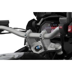 Rehausseur de guidon BMW R1250GS / R1200GS - Wunderlich ERGO PRO Argent