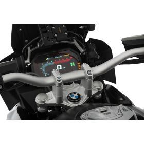 Rehausseur de guidon BMW R1250GS / R1200GS - Wunderlich ERGO PRO Argent