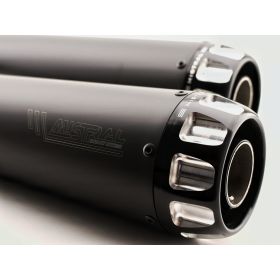 Silencieux homologué CONIQUES EXCLUSIVE FULL BLACK MOTO-GUZZI V7 850 Euro5 - Mistral Exhaust