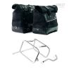 Kit sacoches CUIR Triumph Scrambler 1200 - Unit garage Cult cadre argent