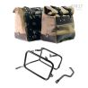 Kit sacoches CUIR Triumph Scrambler 1200 - Unit garage Cult cadre noir