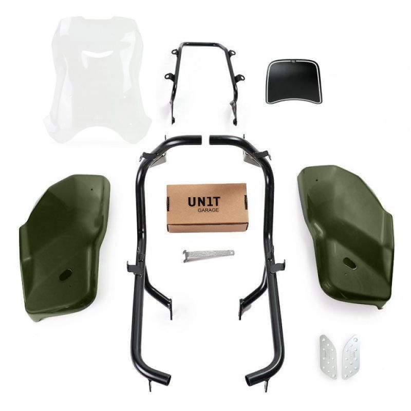 Kit Dual XL Kaki Unit garage pour Triumph Scrambler 1200