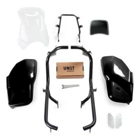 Kit Dual XL Noir brillant Unit garage pour Triumph Scrambler 1200