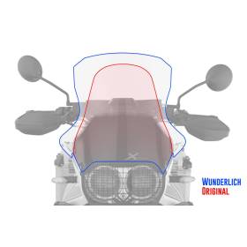 Wunderlich Bulle de carénage MARATHON - Pour les modèles avec protège-mains Enduro d'origine gris fumé