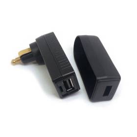 Adaptateur de fiche USB pivotant BAAS USB9 noir