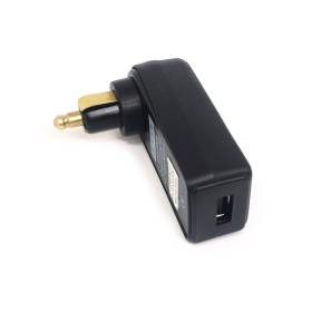 Adaptateur de fiche USB pivotant BAAS USB9 noir