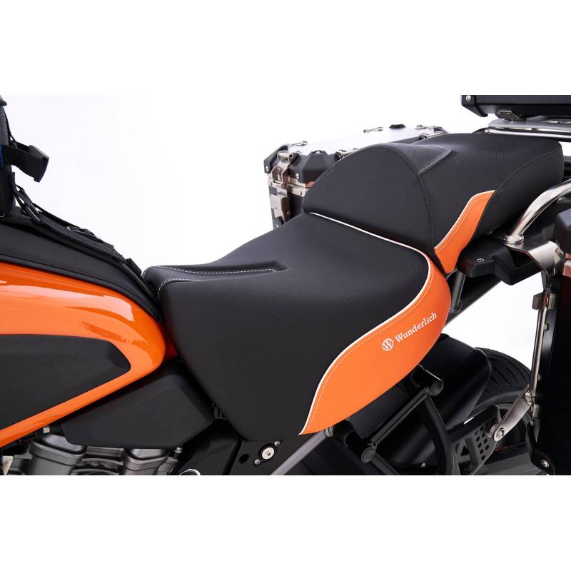 Wunderlich Selle haute conducteur AKTIVKOMFORT Noir-orange - Harley Davidson Pan American 1250 / Spécial