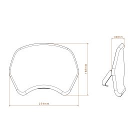 Plaque frontale ABS pour HONDA CB650R 2024+ / Puig 22138