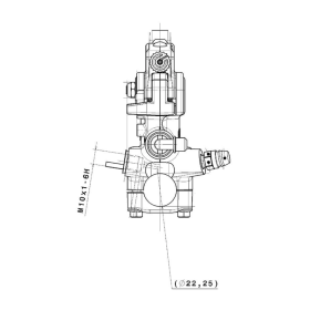 Maitre cylindre frein BREMBO PR15RCS Levier Court