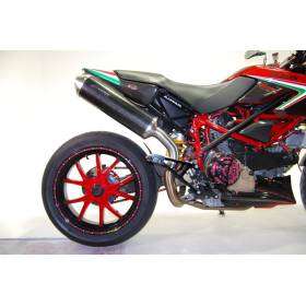 Echappement SPARK Ducati HYPERMOTARD 796 2010-2013 Modèle Oval / Finition  Carbone - Moto Vision
